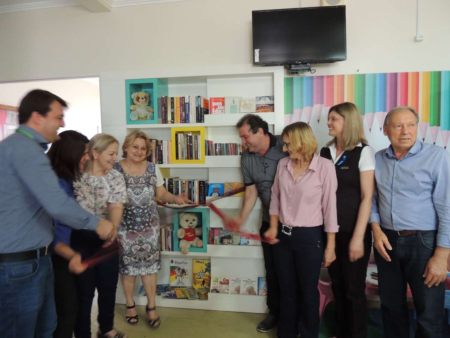 Hospital de Aratiba inaugura biblioteca comunitária.
