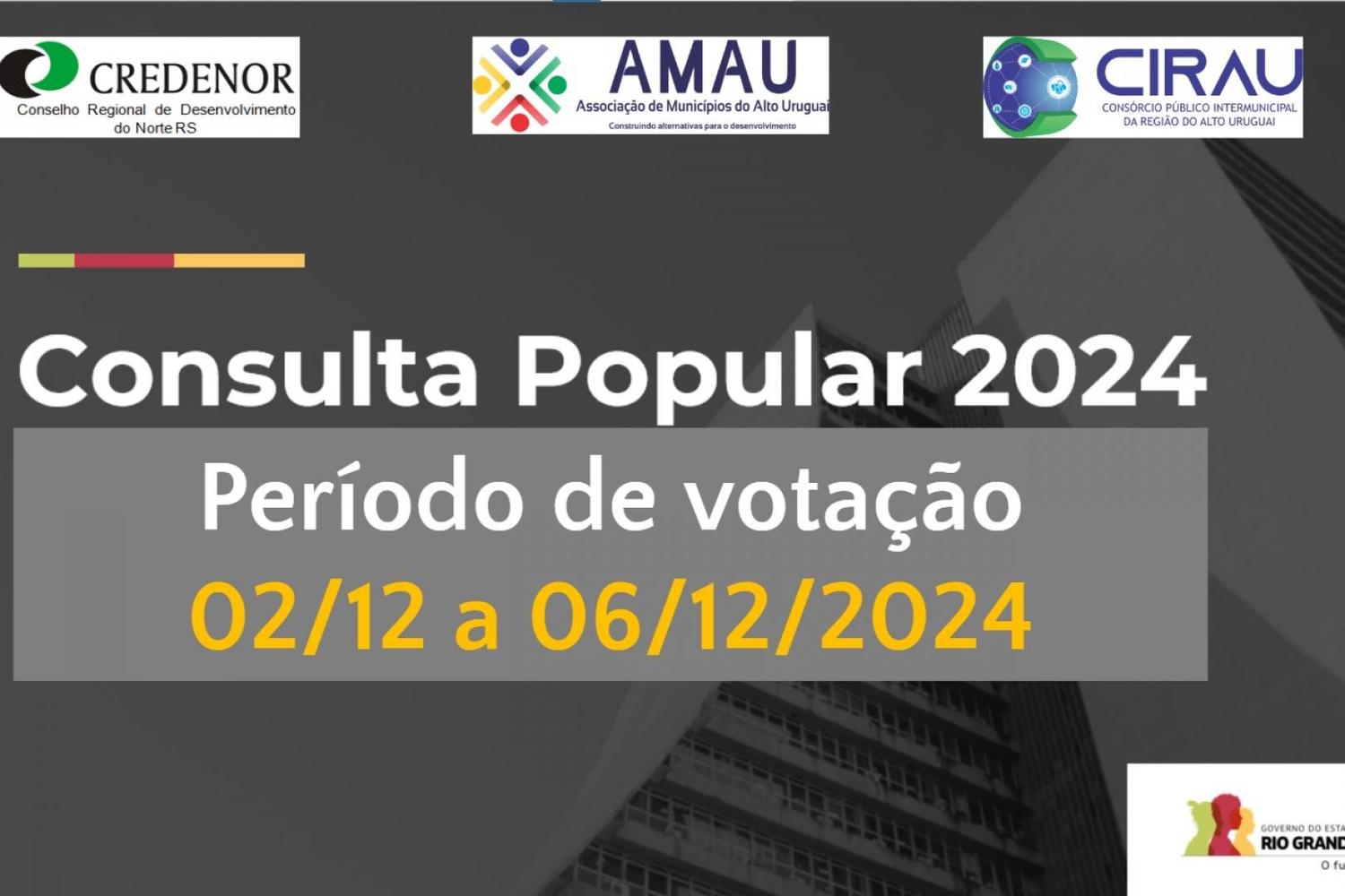 Aberta a votação na Consulta Popular de 2024 no RS