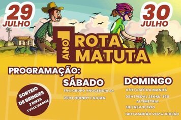 Aniversário de 01 ano da Rota Matuta de Cicloturismo!