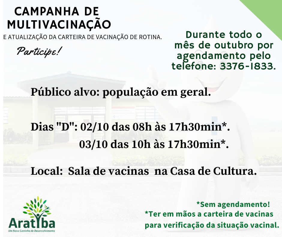 Campanha de multivacinação